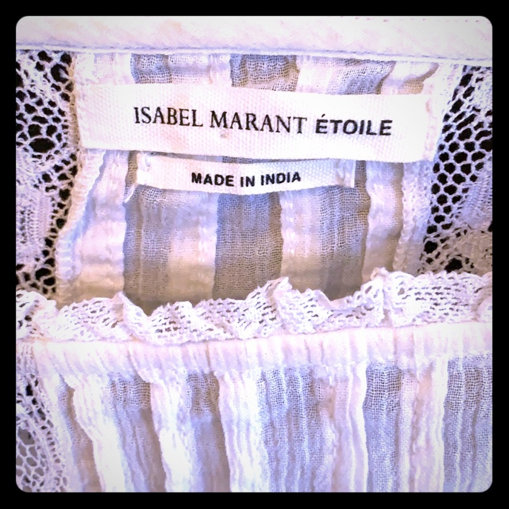 Isabel Marant cream lace blouse!